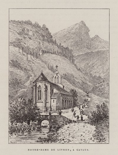 Notre-Dame De Livron, A Caylus (kaiverrus) tekijältä Hubert Clerget