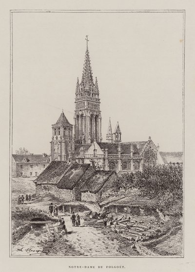 Notre-Dame Du Folgoet (kaiverrus) tekijältä Hubert Clerget