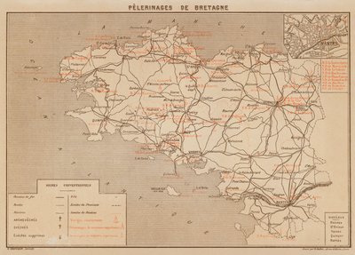 Pelerinages De Bretagne (värilitro) tekijältä Hubert Clerget