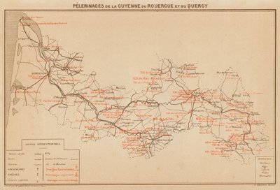 Pelerinages De La Guyenne Du Rouergue Et Du Quercy (väriliitos) tekijältä Hubert Clerget