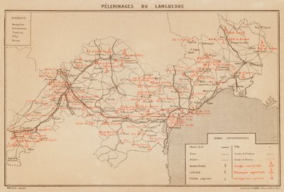 Pelerinages Du Languedoc (värilitro) tekijältä Hubert Clerget