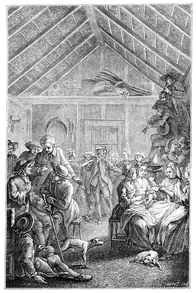 Talvikokous, 1885. tekijältä Hubert Francois Gravelot