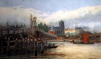 Vanha Putney Bridge tekijältä Hubert James Medlycott
