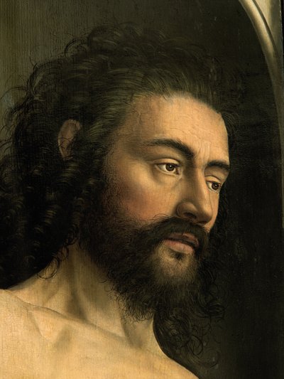 Yksityiskohta Adamista Gentin alttaritaulun vasemmasta siivestä tekijältä Hubert & Jan van (1390 1441) Eyck