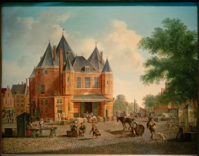 Antonius vaakaa Nieuwmarktilla Amsterdamissa tekijältä Hubert Pieter Schouten