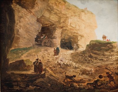 Louhos lammaslauman kanssa tekijältä Hubert Robert