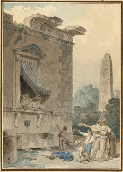 Hyväntekeväiset naiset tekijältä Hubert Robert