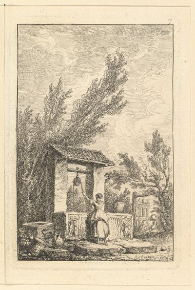 The Well.n.d. tekijältä Hubert Robert