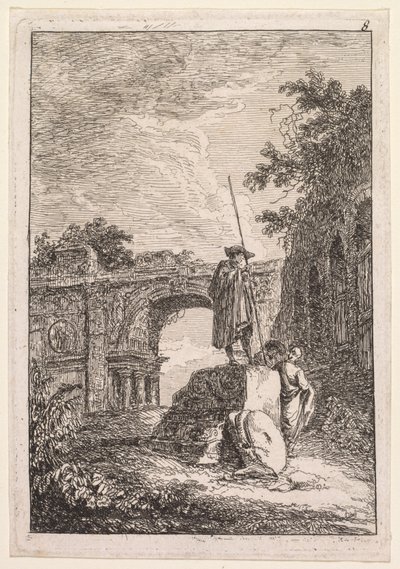 Rooman illat: Riemukaari, 1763-1764. tekijältä Hubert Robert