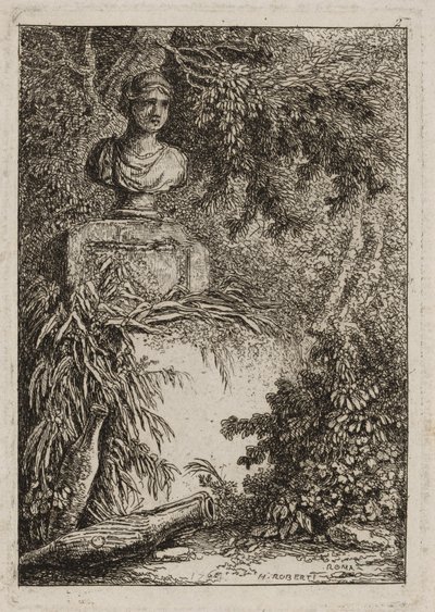 Lauta kaksi iltaisilta Roomassa, 1763-64 tekijältä Hubert Robert