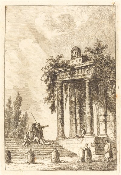 Portaat neljälle maamerkille tekijältä Hubert Robert