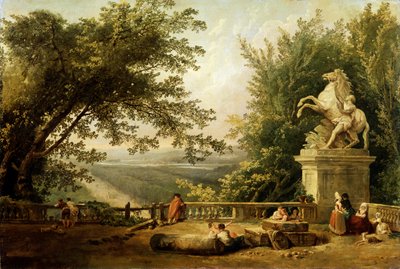 Terrace Ruin in a Park, c1780. tekijältä Hubert Robert
