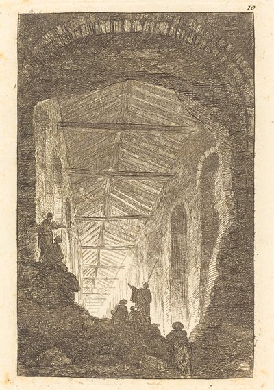 Muinainen galleria tekijältä Hubert Robert