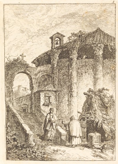 Muinainen temppeli tekijältä Hubert Robert