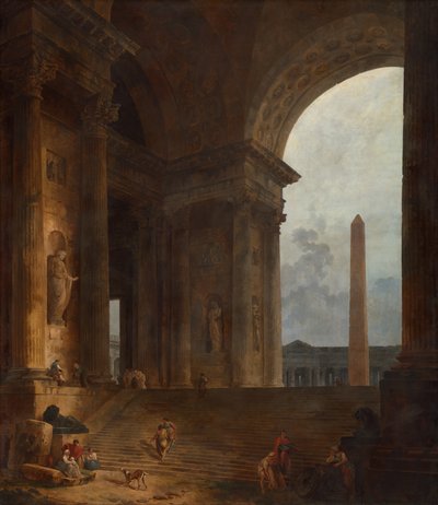 Obeliski tekijältä Hubert Robert