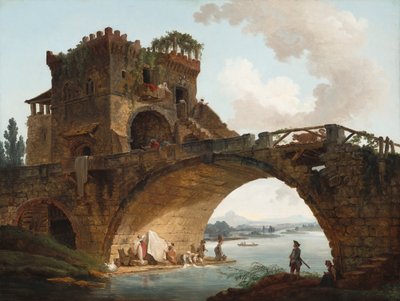 Ponte Salario, noin 1775 tekijältä Hubert Robert