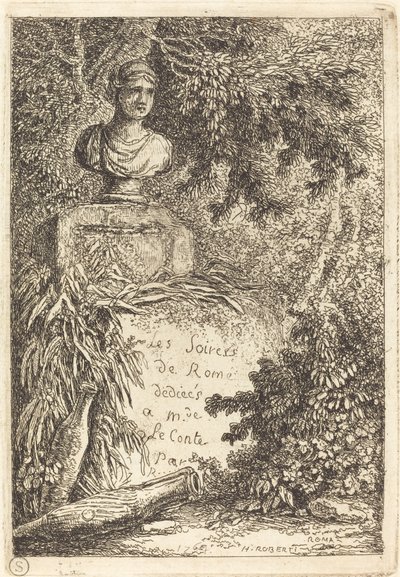 Muotokuva rintakuva tekijältä Hubert Robert