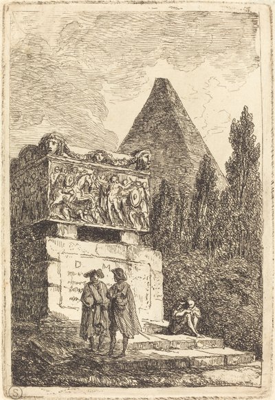Sarkofagi tekijältä Hubert Robert