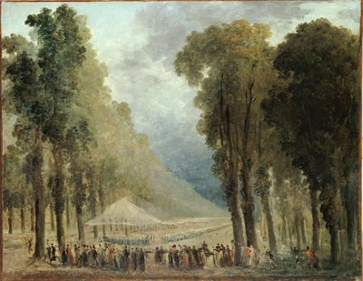 Sotilaiden juhlat tekijältä Hubert Robert