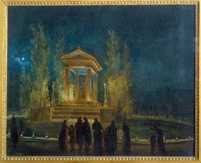Jean Jacques Rousseaun (1712-1778) väliaikainen mausolee Tuileries