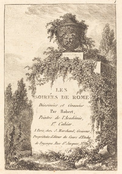 Nimilehti tekijältä Hubert Robert