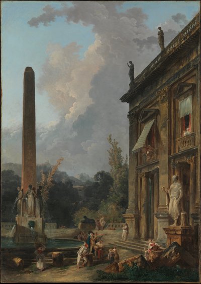 Kiertelevät pelimannit tekijältä Hubert Robert