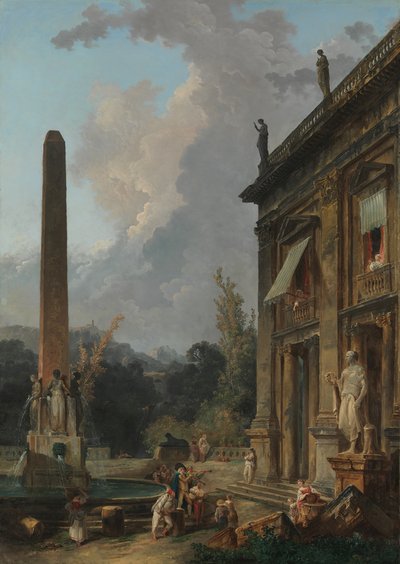 Vaeltavat Minstrelit. tekijältä Hubert Robert