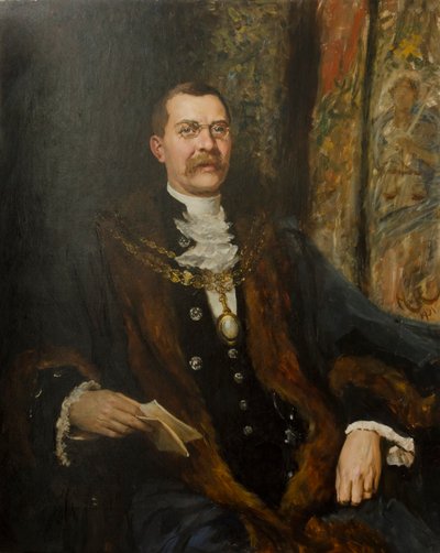 Vanhus Sir George Hussey, 1901 tekijältä Hubert von Herkomer