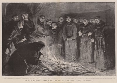 Vanha talvitapa Fiesolen fransiskaaniluostarissa tekijältä Hubert von Herkomer