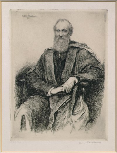 William Thomson, ensimmäinen paroni Kelvin (1824-1907) brittiläinen matemaatikko ja fyysikko, 1891 tekijältä Hubert von Herkomer