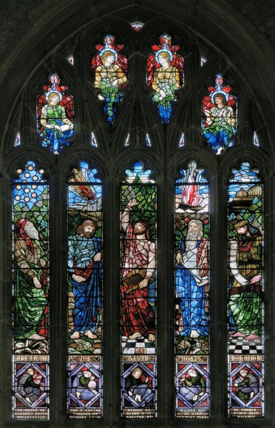 Langport, All Saints, Belham & Co, Hugh Arthur Kennedy, Abraham, Job, David, Moses & Solomon, 1879 tekijältä Hugh Arthur Kennedy