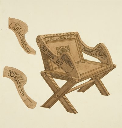 Vanha tuoli Glastonbury Abbeystä, 1822 tekijältä Hugh ONeill