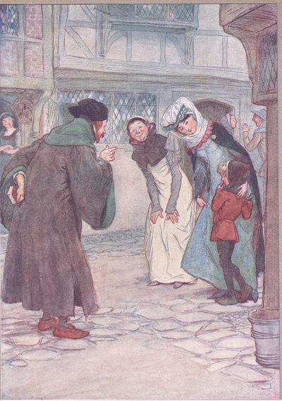 Tule herra - vastaa herrallesi, älä pelkää, esimerkki Windsorin iloisista vaimoista, 1910 tekijältä Hugh Thomson