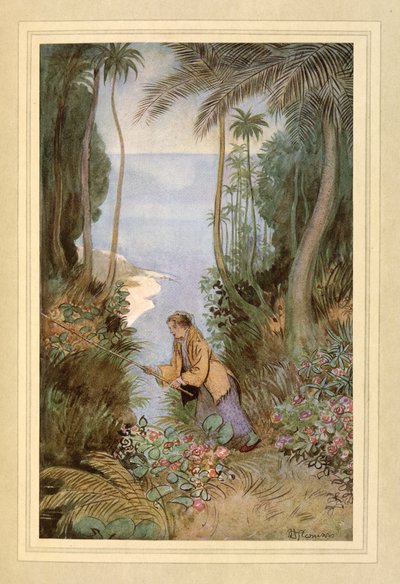 Kalastus, J. M. Barrien teoksesta The Admirable Crichton tekijältä Hugh Thomson