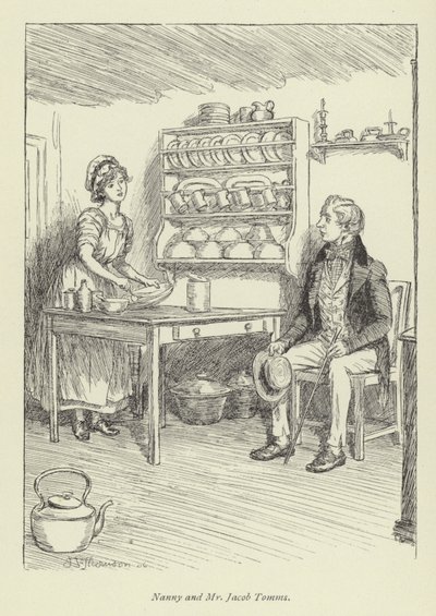 Kuvitus George Eliotin kirjaan Amos Barton. tekijältä Hugh Thomson