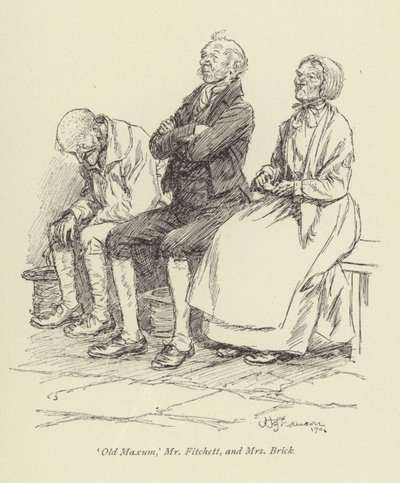 Kuvitus George Eliotin kirjaan Amos Barton. tekijältä Hugh Thomson