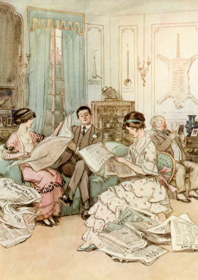 Kuvitus J M Barrien The Admirable Crichtonille tekijältä Hugh Thomson