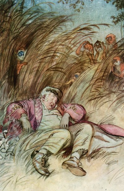 Kuvitus J M Barrien The Admirable Crichtonille tekijältä Hugh Thomson