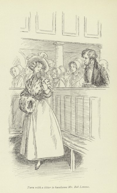 George Eliotin Janetsin katumuksen kuvitus. tekijältä Hugh Thomson