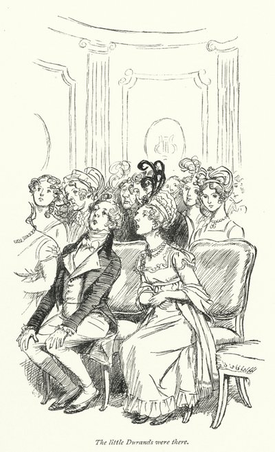 Jane Austenin kuvitus suostutteluun (litho) tekijältä Hugh Thomson