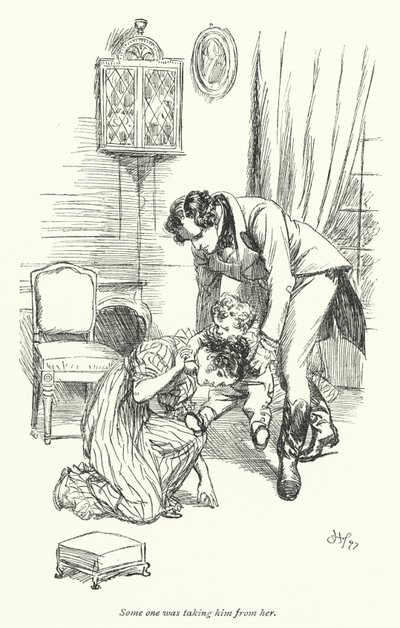 Jane Austenin kuvitus suostutteluun (litho) tekijältä Hugh Thomson