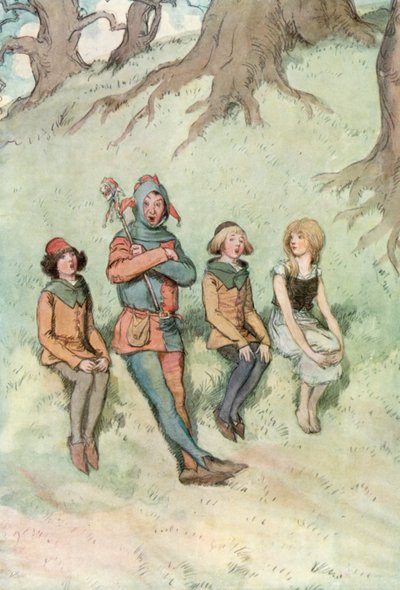 Kuvitus Shakespearen Kuten pidät tekijältä Hugh Thomson