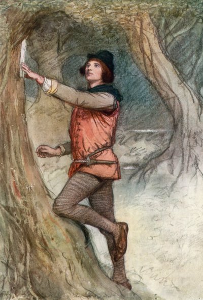 Kuvitus Shakespearesille kuten pidät tekijältä Hugh Thomson