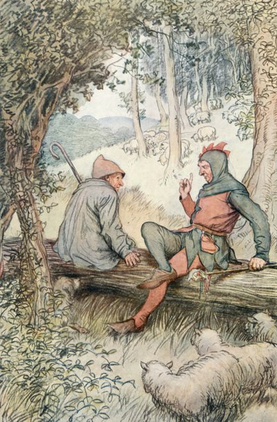 Kuvitus Shakespearesille kuten pidät tekijältä Hugh Thomson