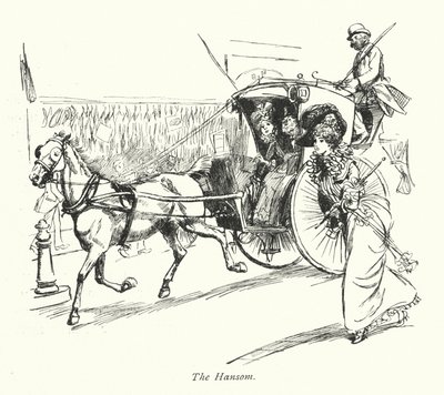 Lontoo: Hansom (värilitra) tekijältä Hugh Thomson