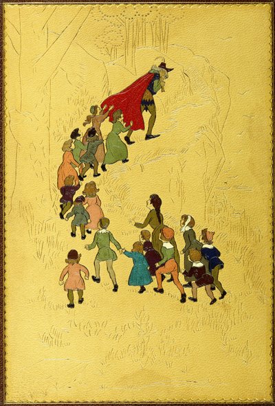 Yläkansi, jossa kuva Piperistä ja sen jälkeen lapsista, 1893 tekijältä Hugh Thomson