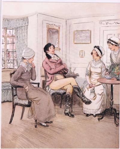 Valentine: "Olen pahoillani, että he ovat poissa, Patty, mutta odotan heidän paluutaan". (litografia) tekijältä Hugh Thomson