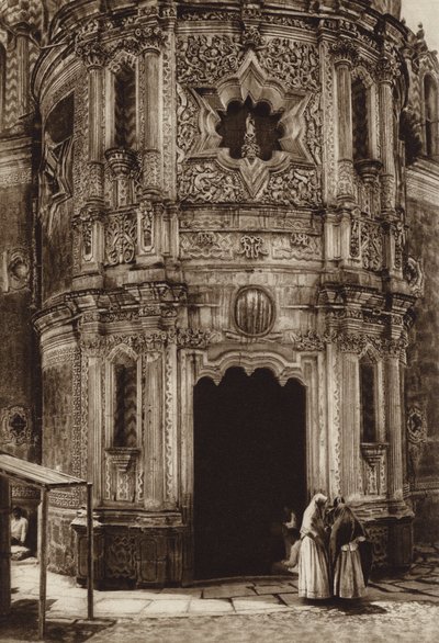 Meksiko: Guadalupe Hidalgo, Capilla del pozo (s/w-kuva). tekijältä Hugo Brehme