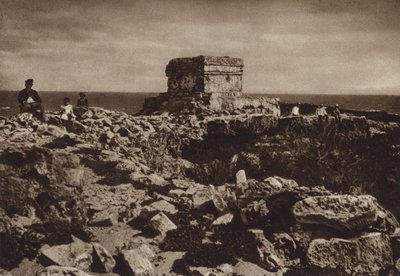 Meksiko: Isla de las Mujeres, Jukatan (s/w-kuva). tekijältä Hugo Brehme