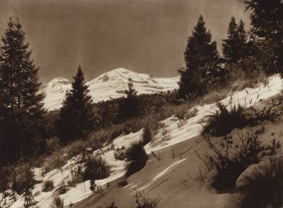 Meksiko: Iztacihuatl (s/w-kuva) tekijältä Hugo Brehme